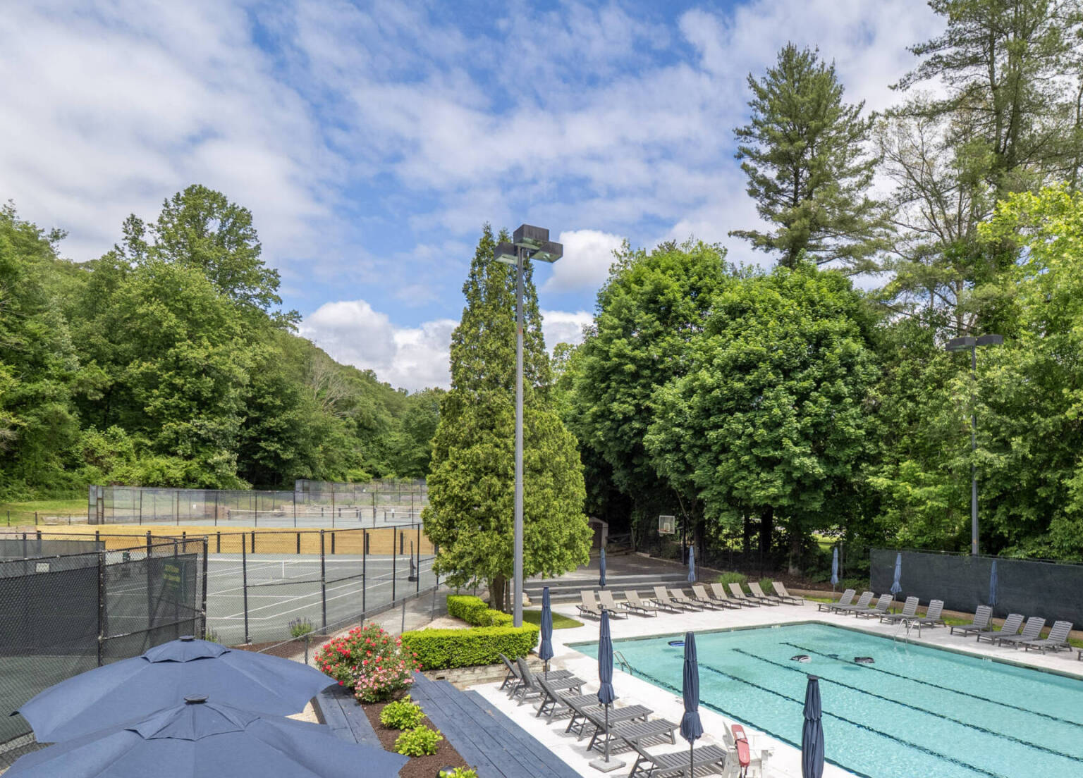 Enjoy a full-length pool perfect for conditioning, lessons, or a refreshing dip